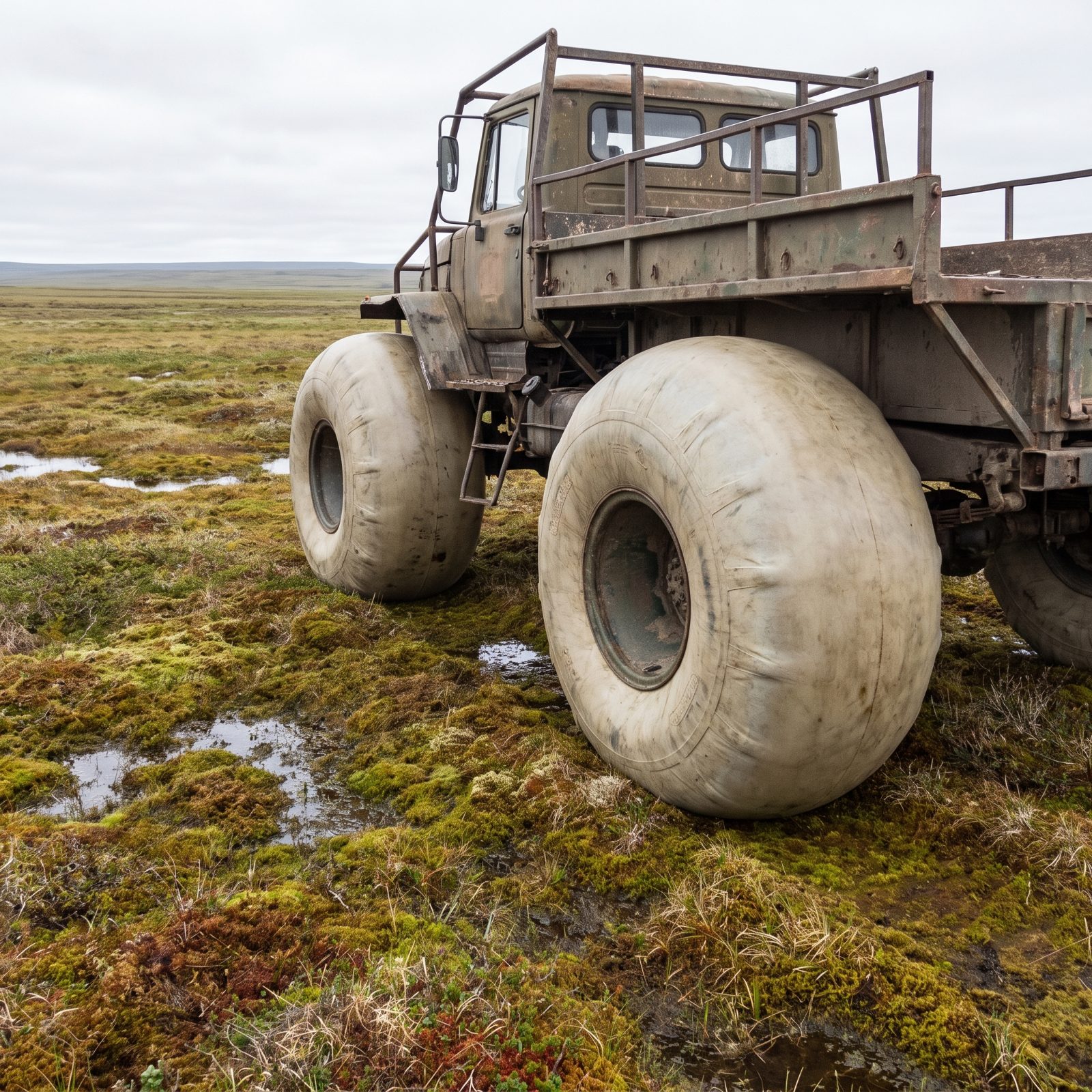 Rolligon Tires Carried Heavy Vehicles Across Fragile Terrain
