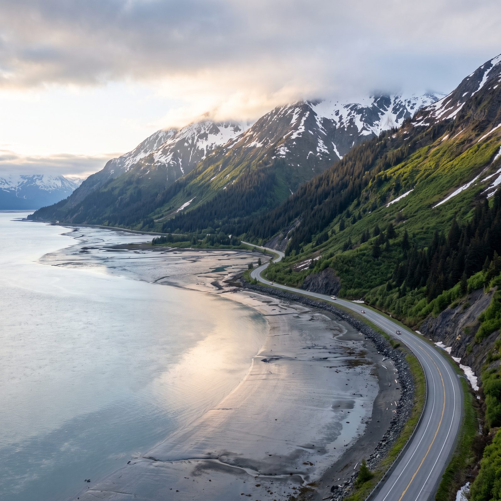 Seward Highway From Anchorage to the Kenai Peninsula, Alaska