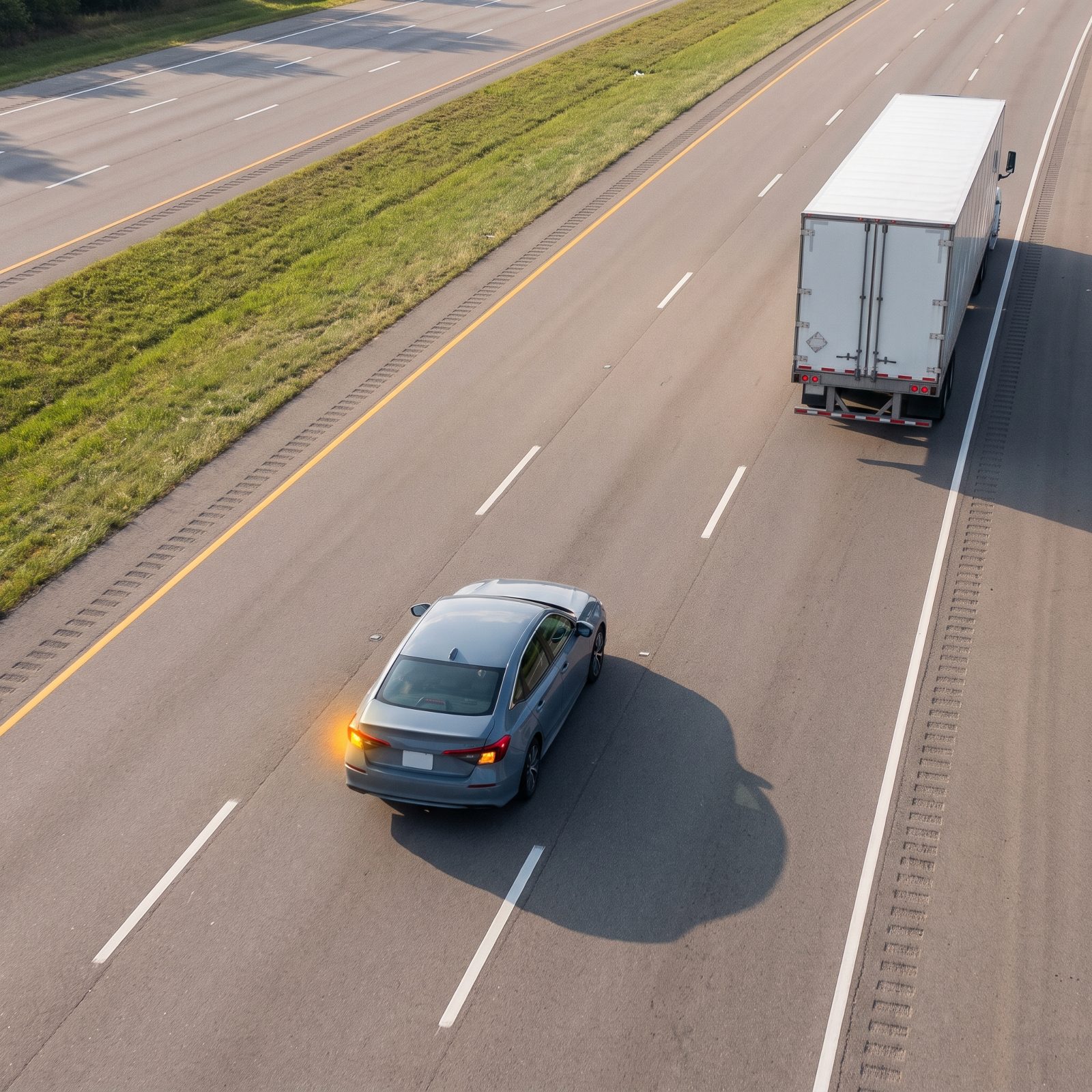 Signal Your Lane Changes Early Enough for the Truck to React
