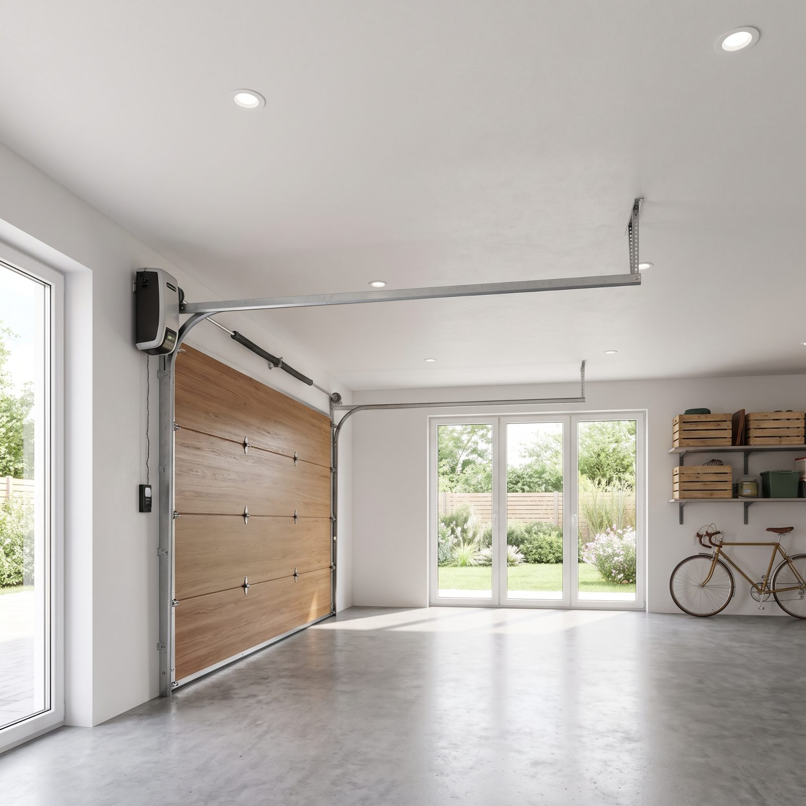 Space-Saving Jackshaft Door Opener