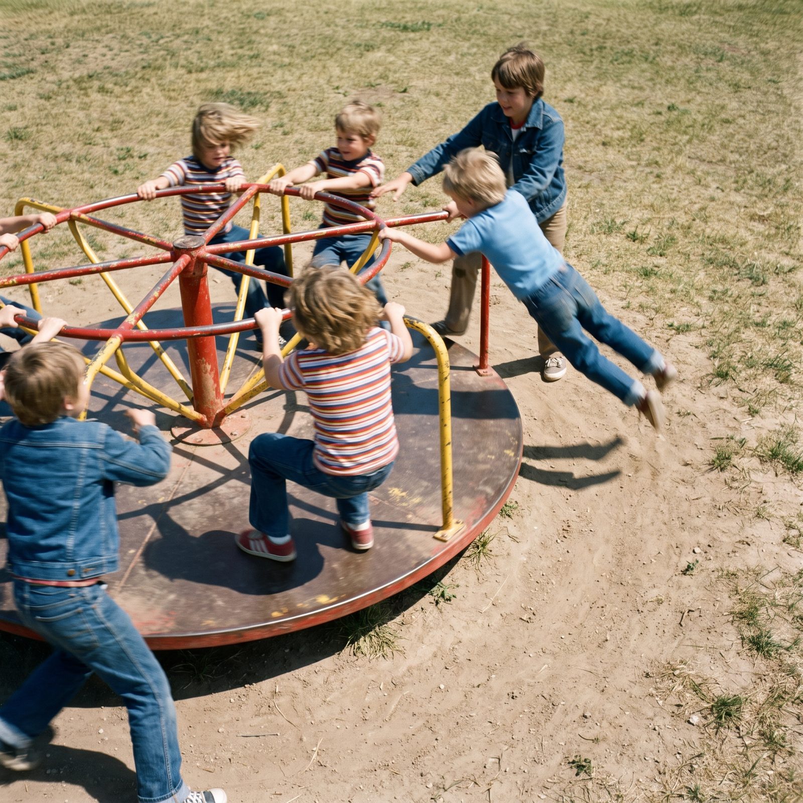 The Steel Merry-Go-Round Spun Until Someone Flew Off