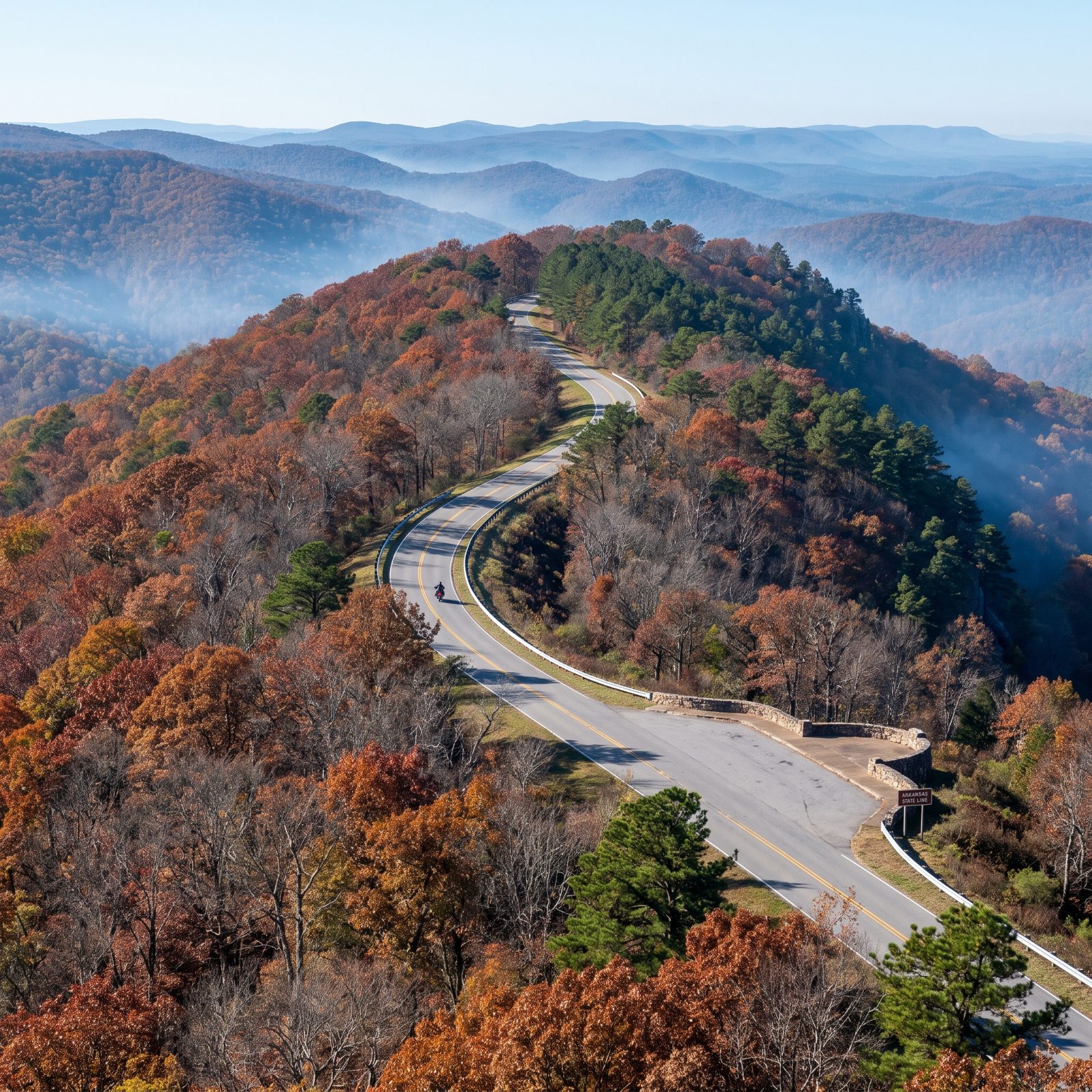 Talimena Scenic Drive Through Oklahoma and Arkansas