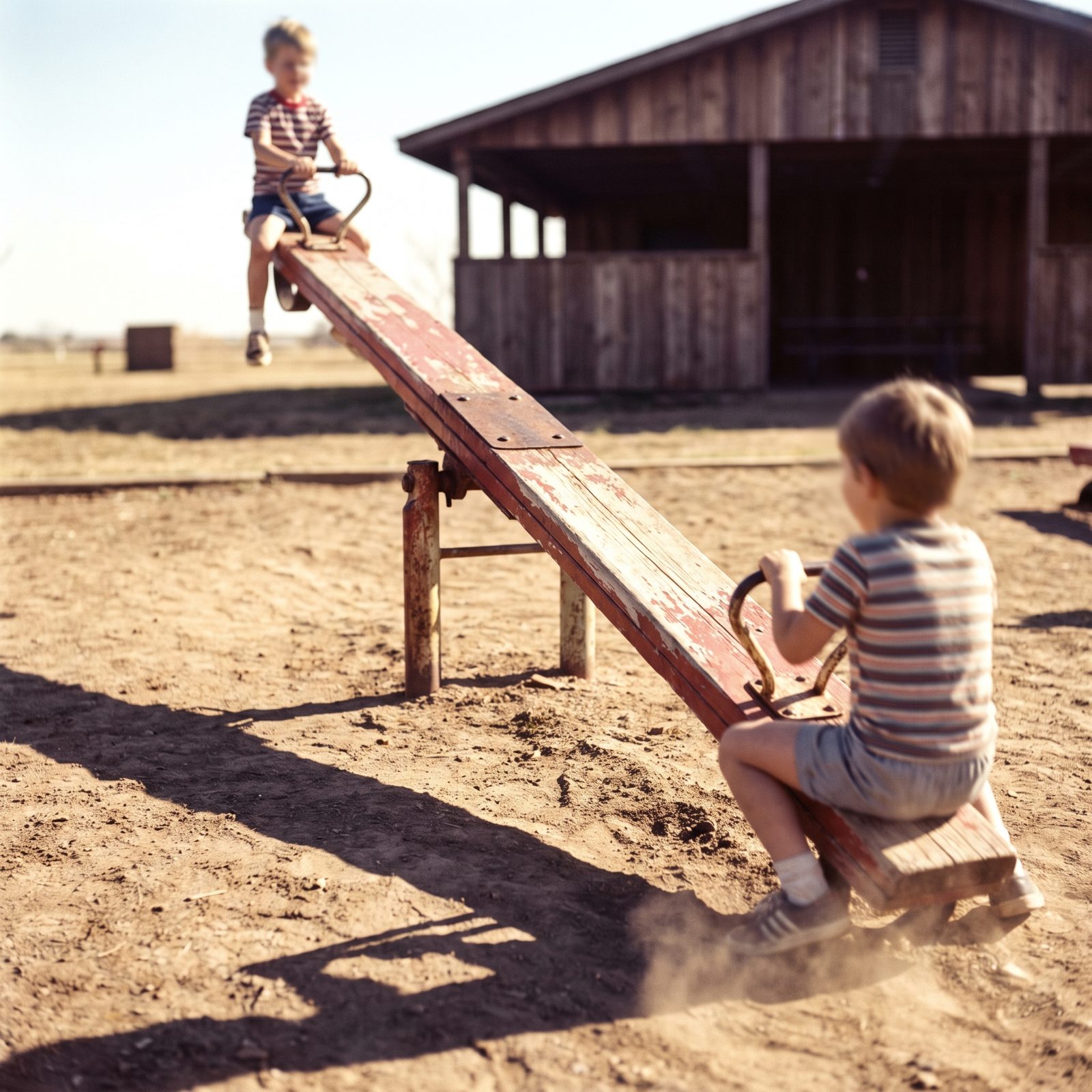 The Tall Wooden Seesaw That Slammed You Into the Dirt