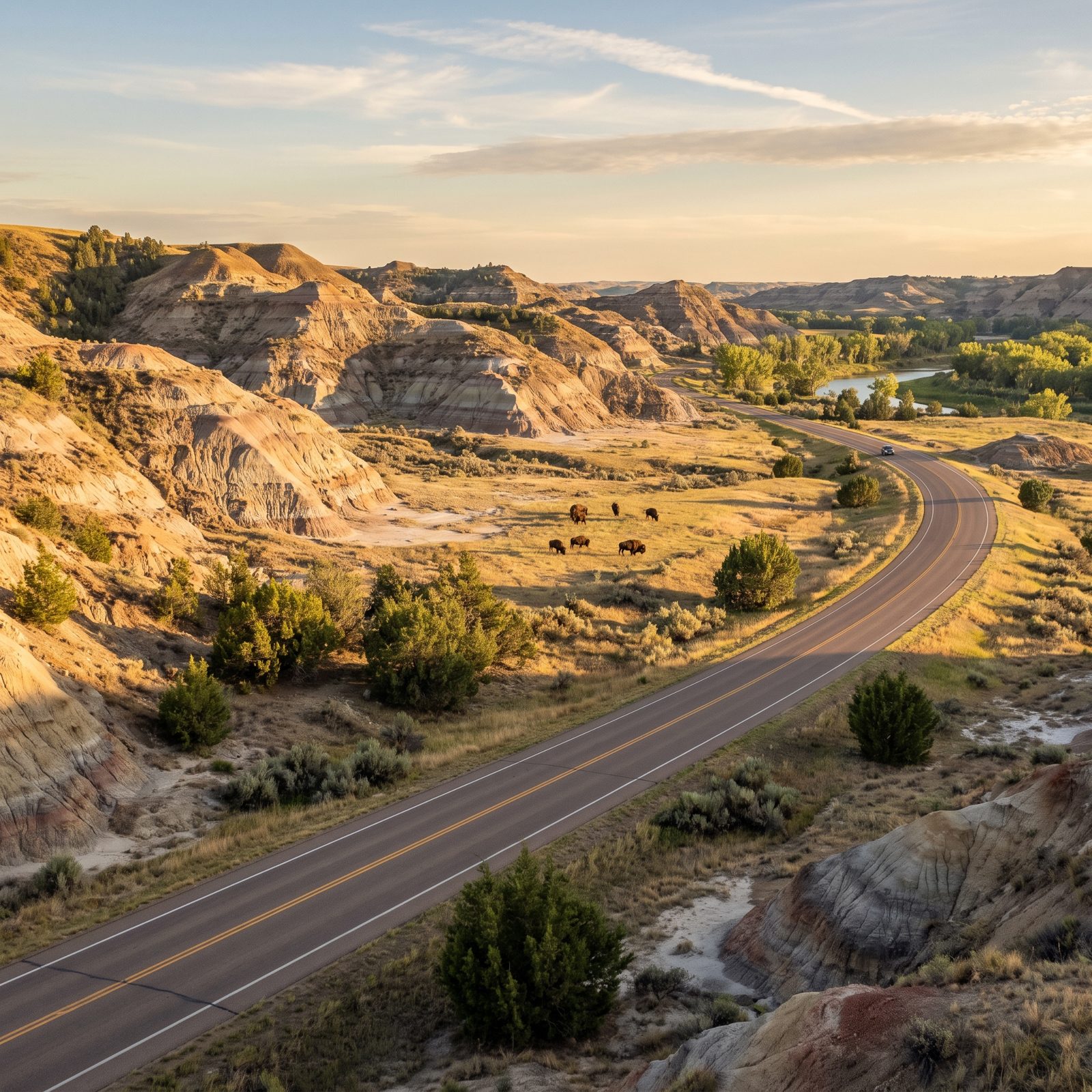 Theodore Roosevelt National Park's South Unit Scenic Loop, North Dakota
