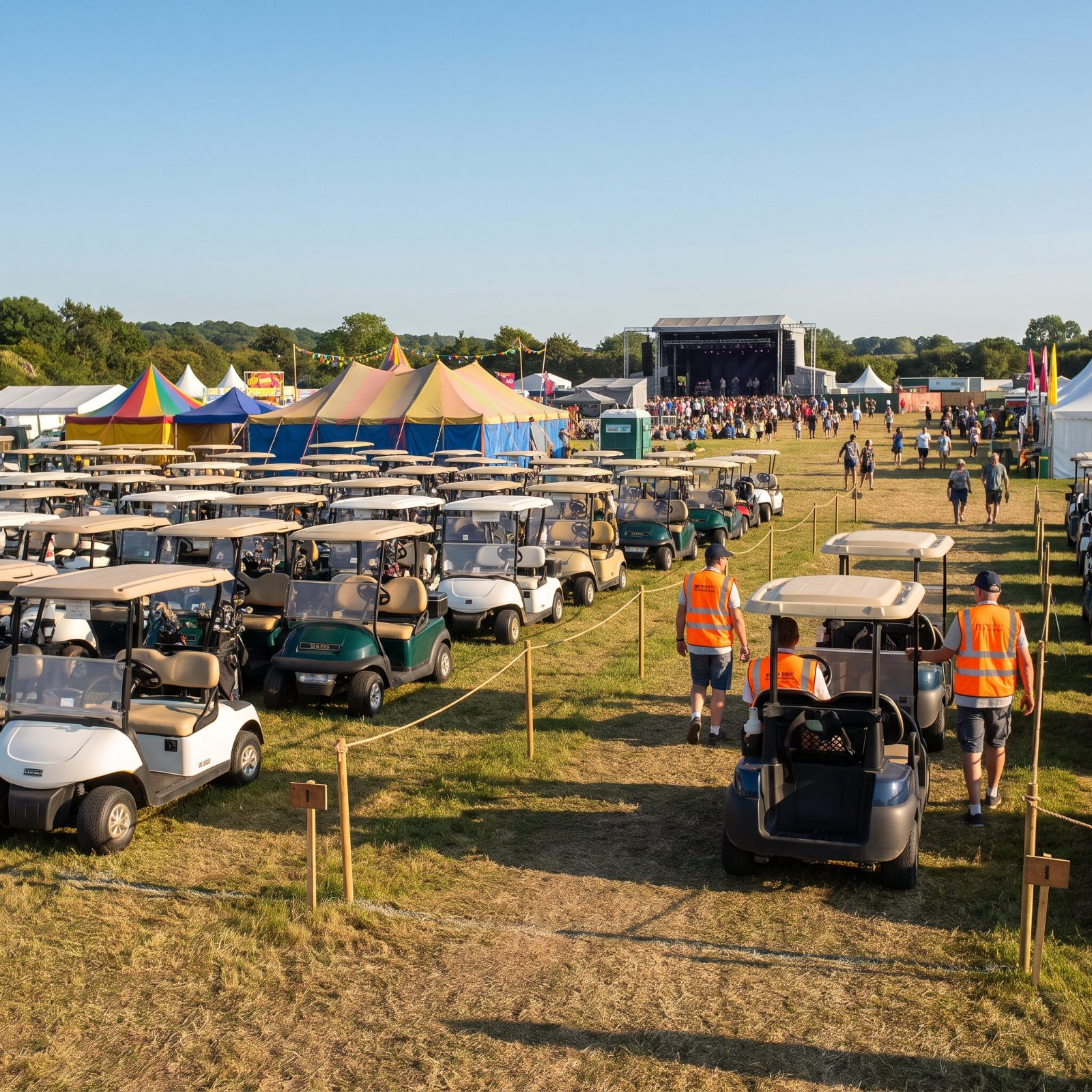 They Reserve Cart Parking at Festivals and Community Events