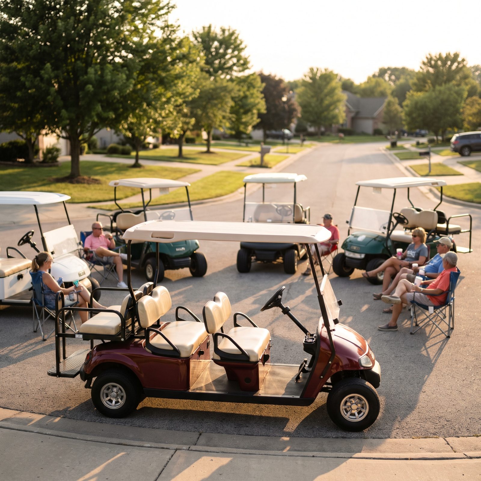 They Treat the Golf Cart as a Social Space Rather Than Just a Vehicle