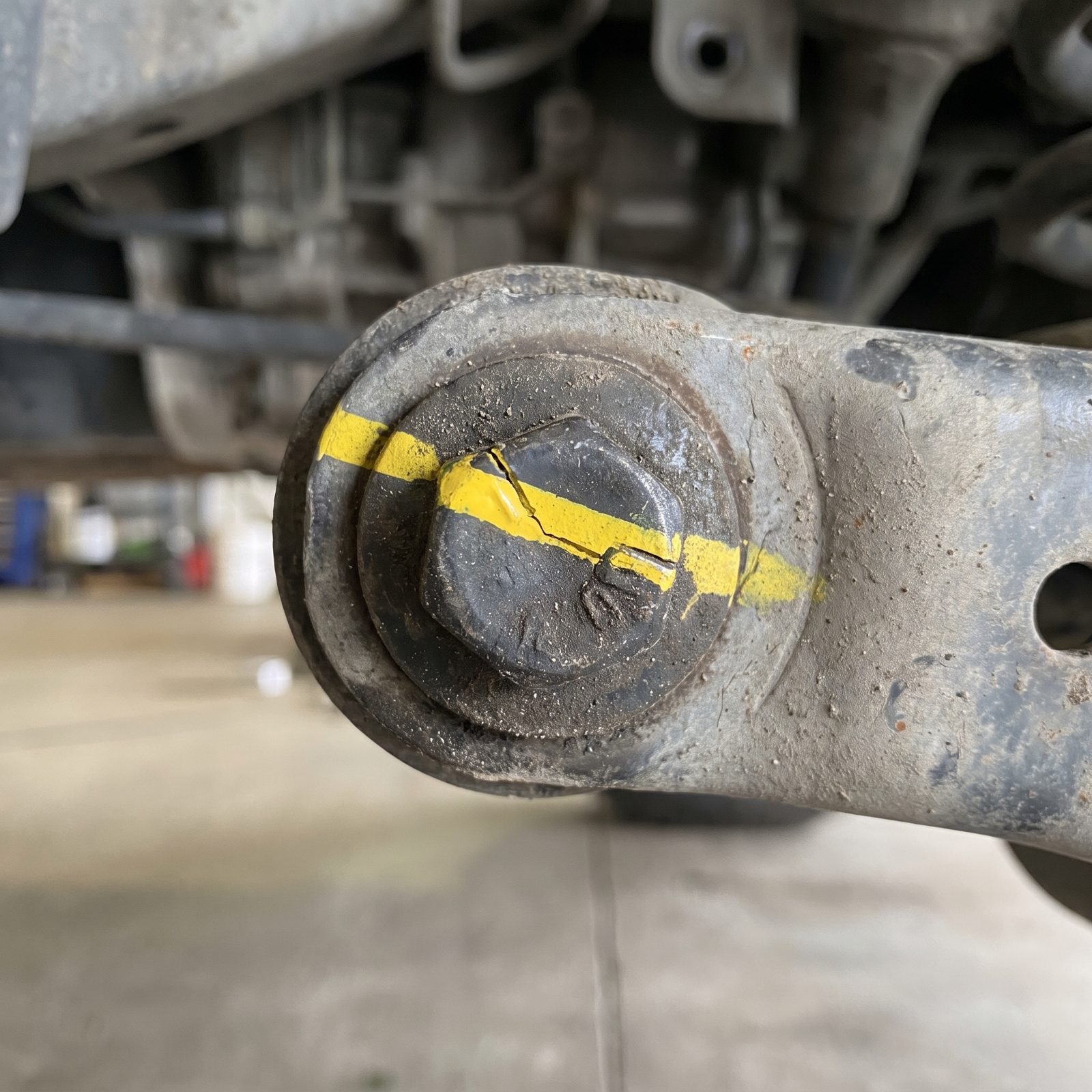Tiny Paint Lines Broken on Bolts
