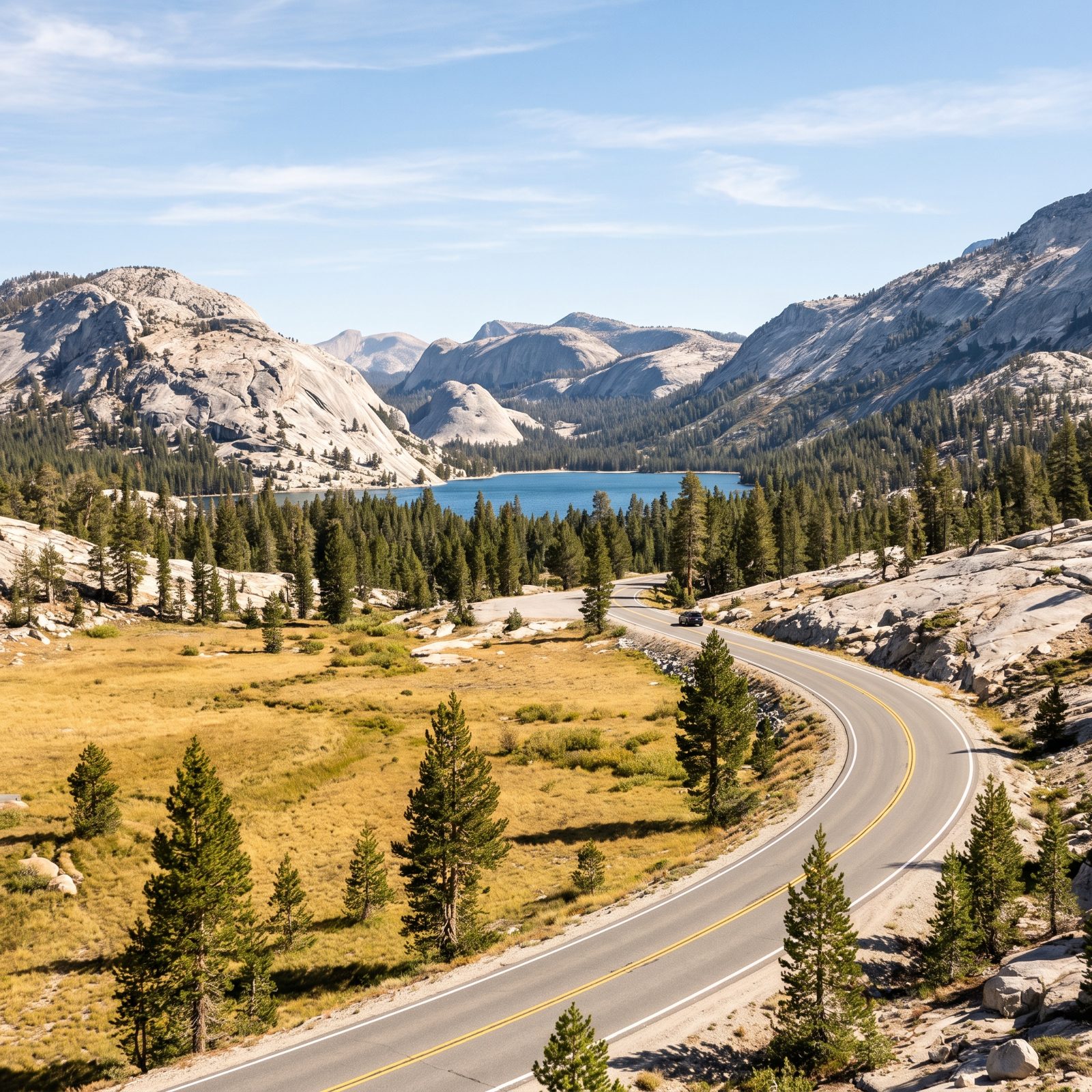 Tioga Road Across Yosemite National Park, California