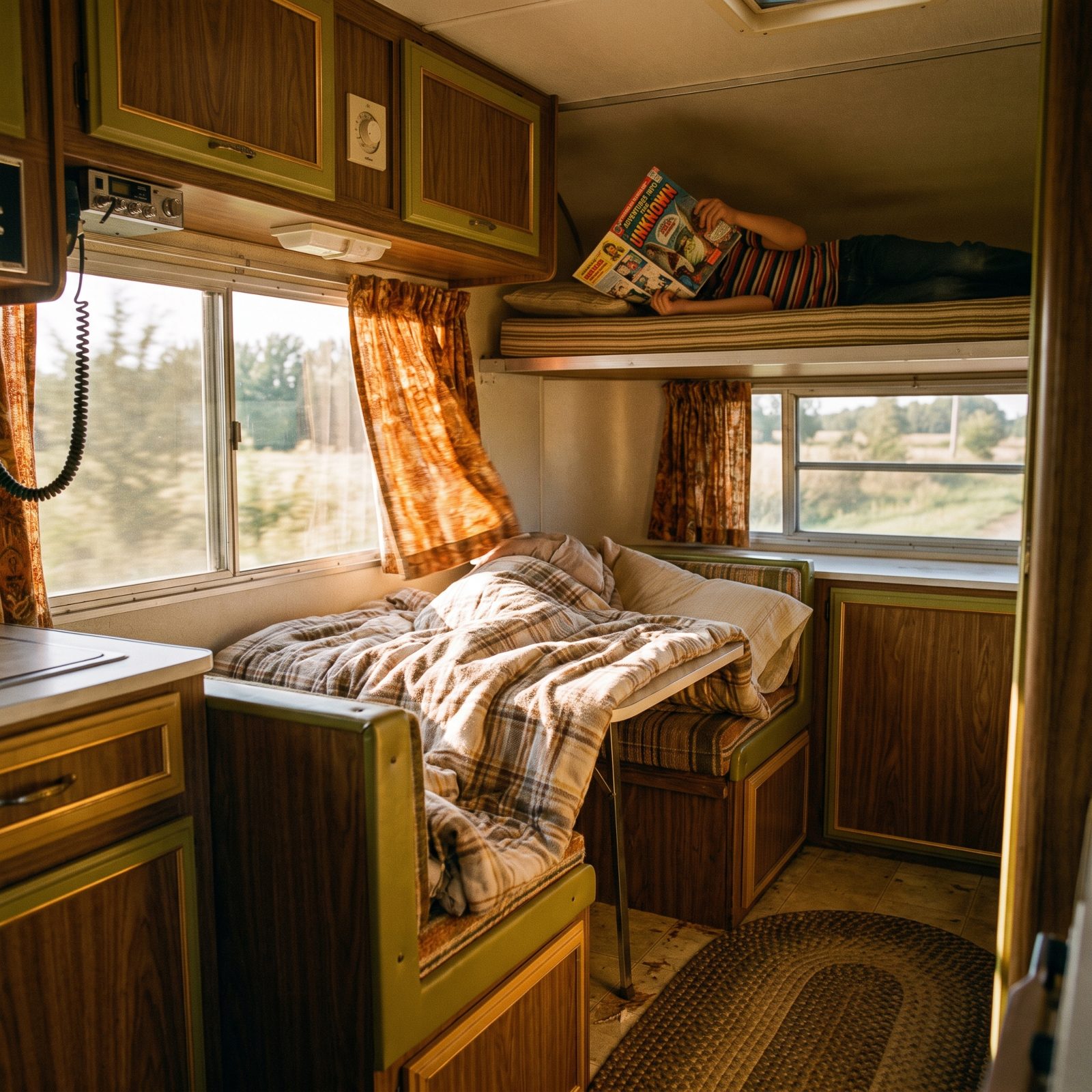 Trailer Beds and Camper Bunks Occupied While Rolling