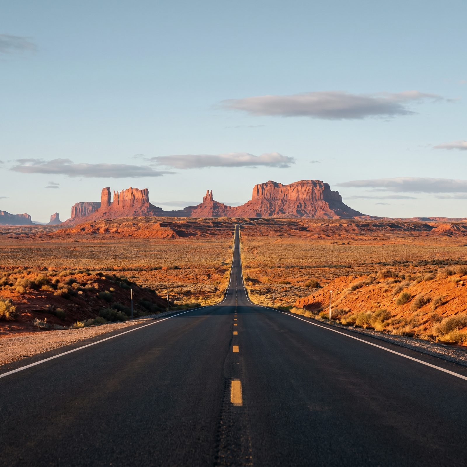U.S. Route 163 Through Monument Valley, Utah and Arizona