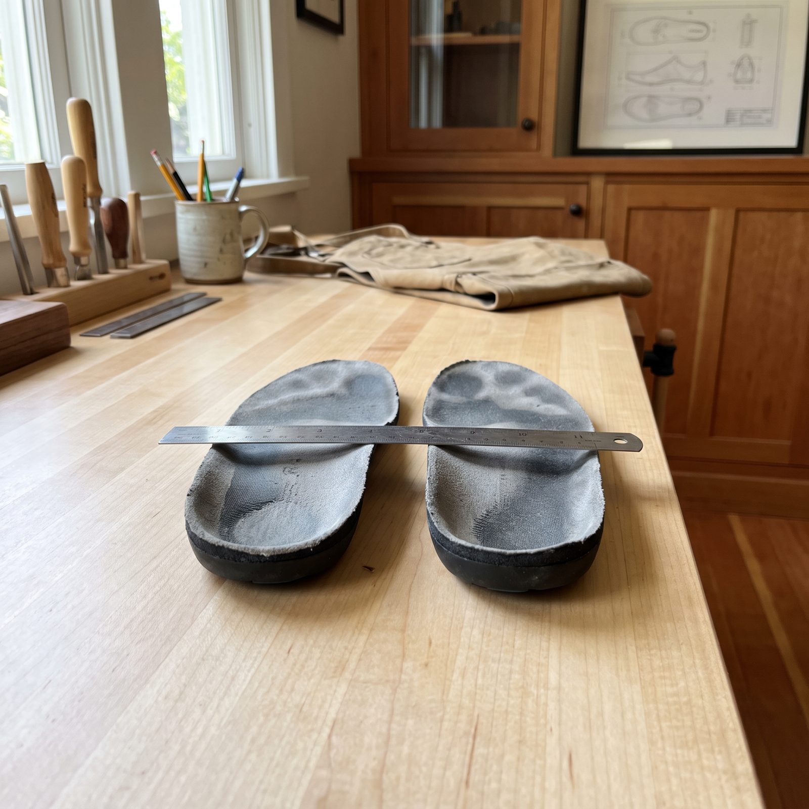 Using Insoles Compressed to Different Heights