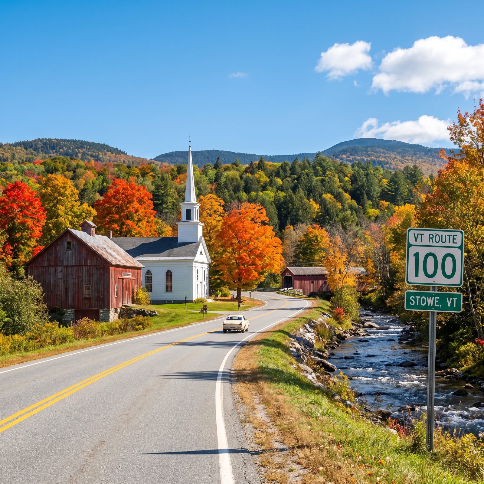 Vermont Route 100 Through the Green Mountains