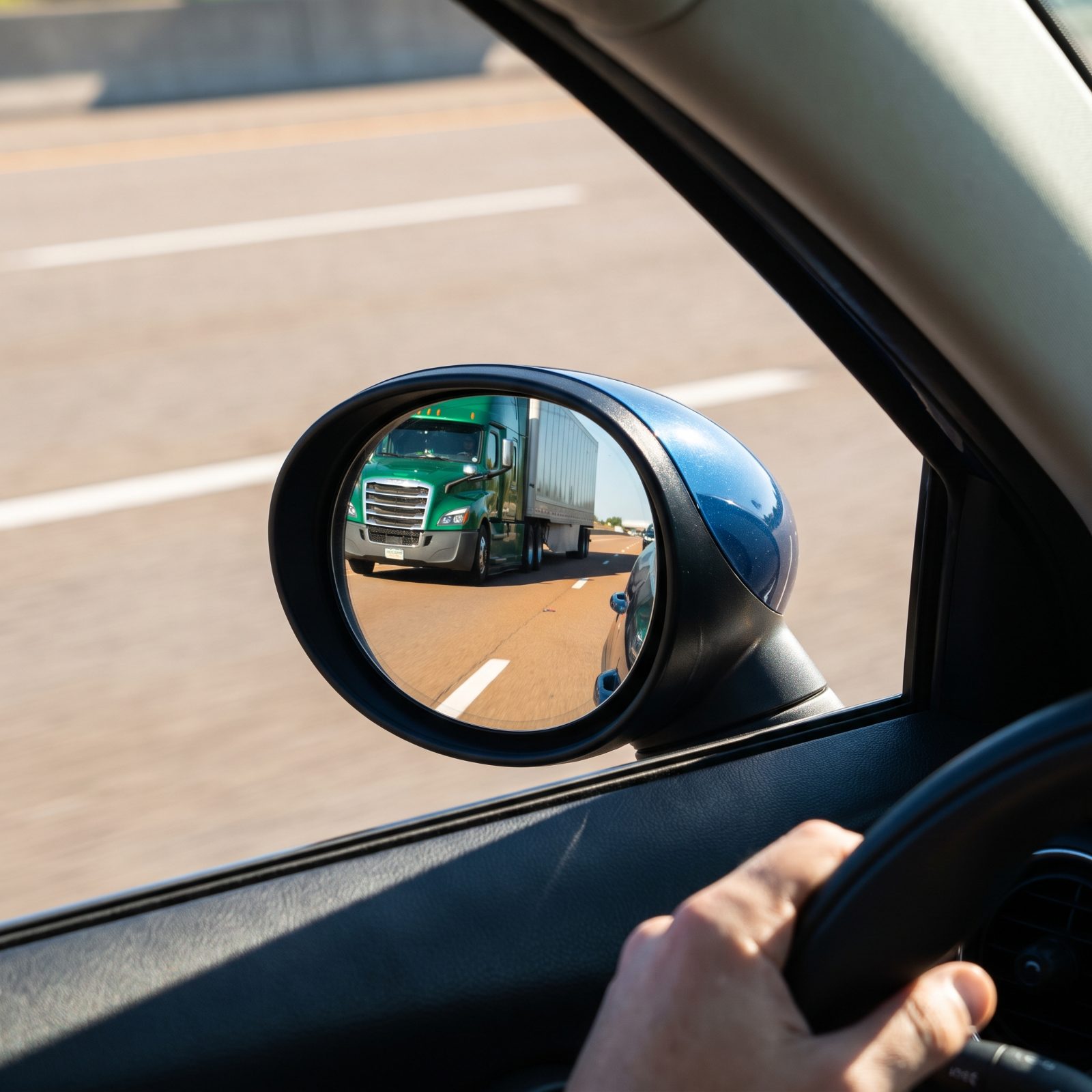 Wait Until You See the Whole Truck in Your Mirror Before Pulling Back In