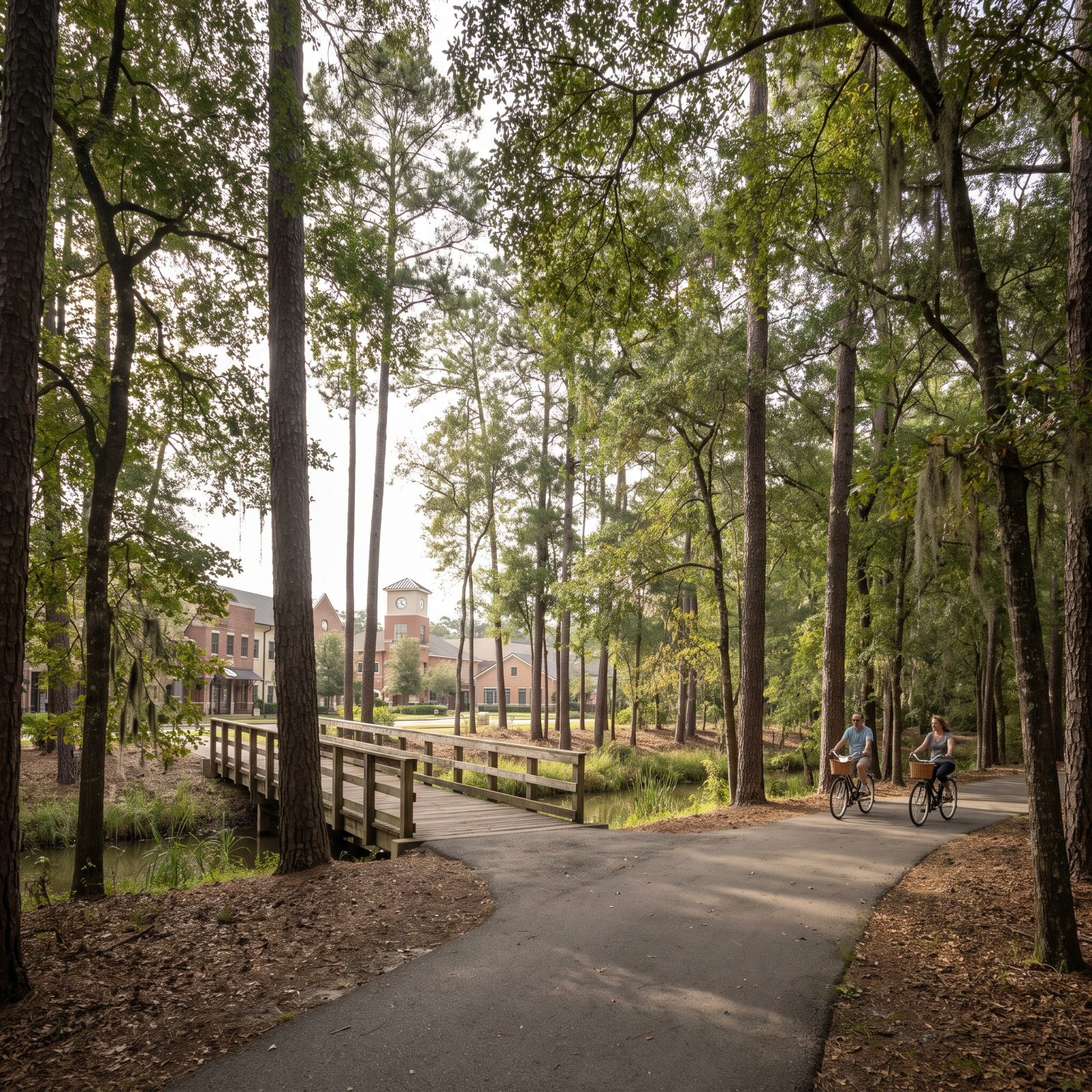 The Woodlands, Texas, Forested Pathways Tie the Villages Together